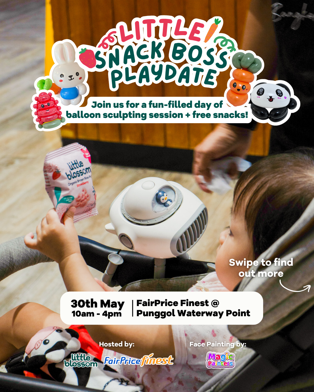 Little Snack Boss Playdate Event @ Punggol Waterway Point FairPrice Finest