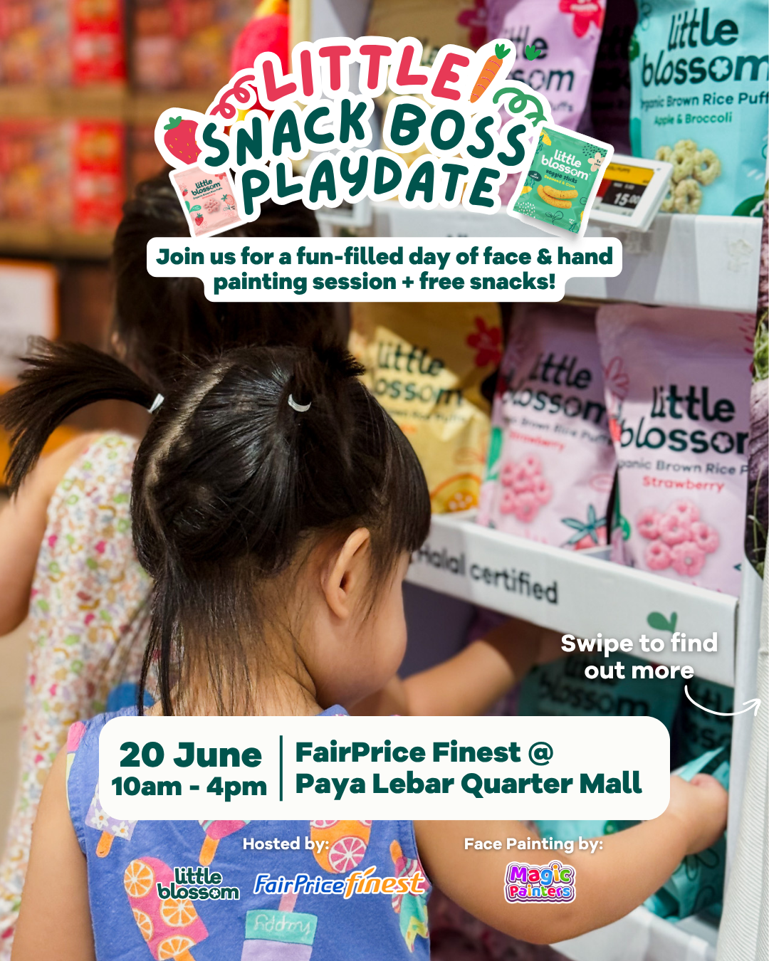 Little Snack Boss Playdate Event @ PLQ Mall FairPrice Finest