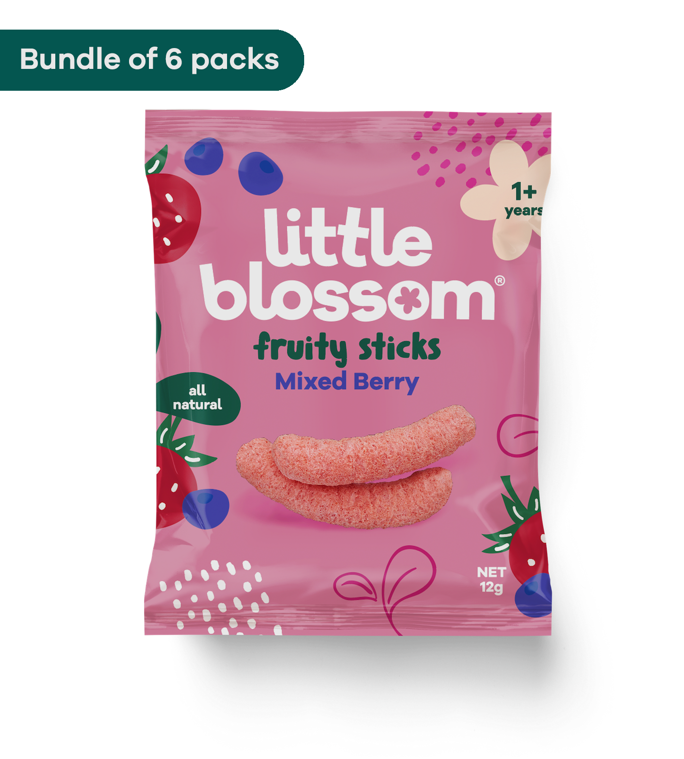 Fruity Sticks - Mixed Berry (Bundle of 6)