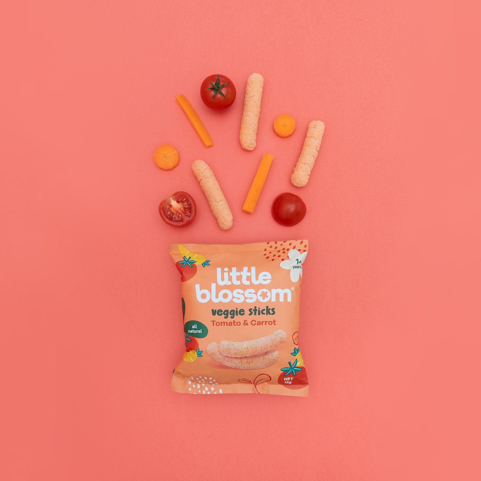 Veggie Sticks - Tomato & Carrot (Bundle of 6)