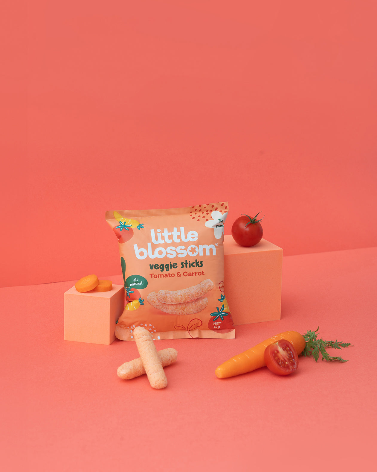 Veggie Sticks - Tomato & Carrot (Bundle of 6)