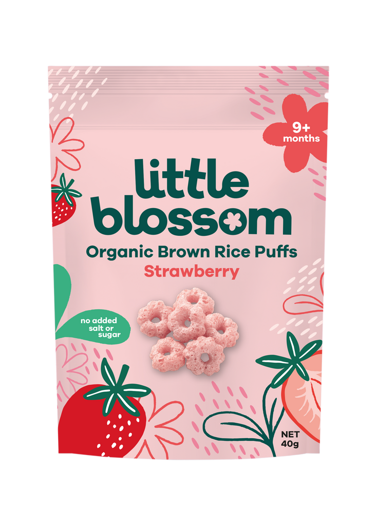Organic Brown Rice Puffs | Strawberry